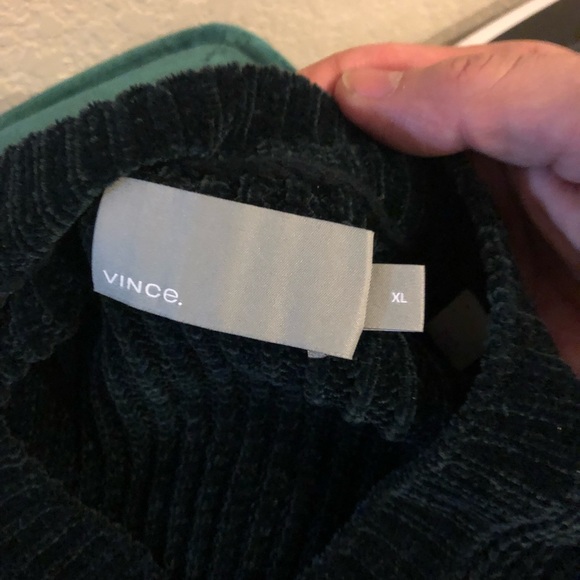 Vince Mens Blue Velvet Sweater - Picture 4 of 4